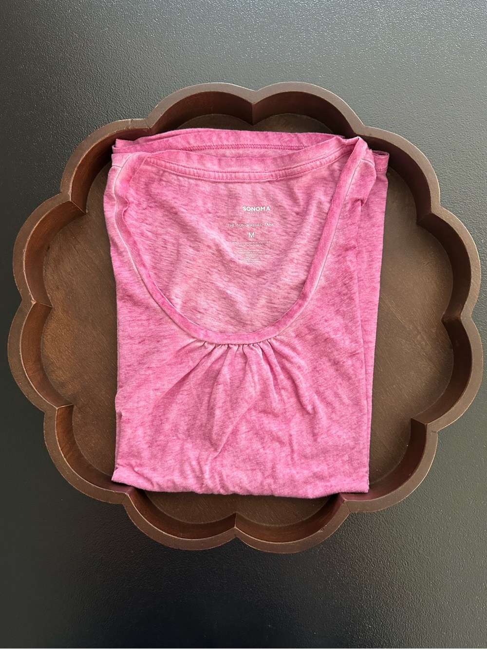 Sonoma The Sun Washed Scoop Neck Tank Size M
